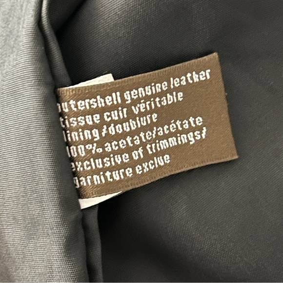 ❤️ Danier Women's Dark Leather Coat M - Picture 9 of 13